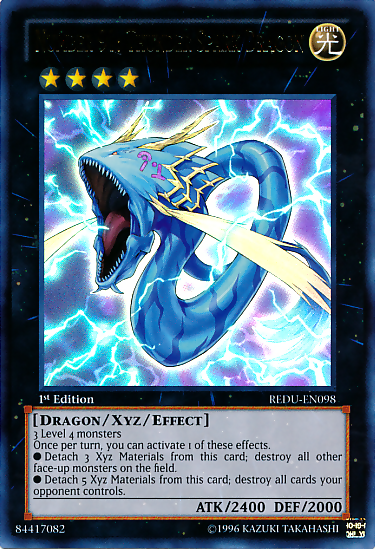 Number 91: Thunder Spark Dragon [REDU-EN098] Ultra Rare - Duel Kingdom
