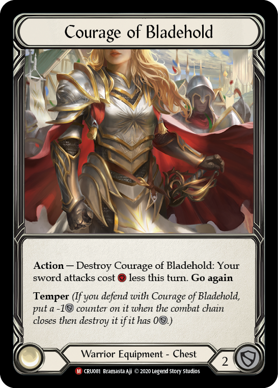 Courage of Bladehold [CRU081] 1st Edition Normal - Duel Kingdom