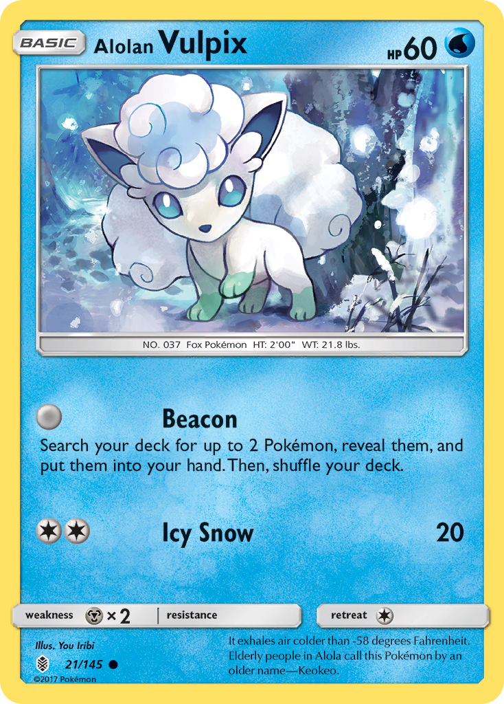 Alolan Vulpix (21/145) [Sun & Moon: Guardians Rising] - Duel Kingdom