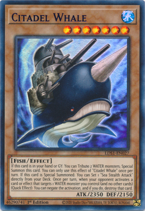 Citadel Whale (Purple) [LDS1-EN027] Ultra Rare - Duel Kingdom