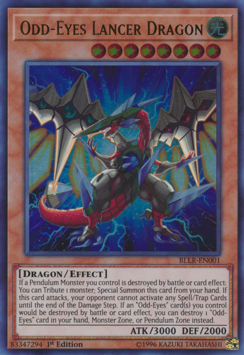 Odd-Eyes Lancer Dragon [BLLR-EN001] Ultra Rare - Duel Kingdom