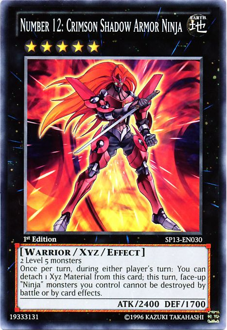 Number 12: Crimson Shadow Armor Ninja [SP13-EN030] Common - Duel Kingdom