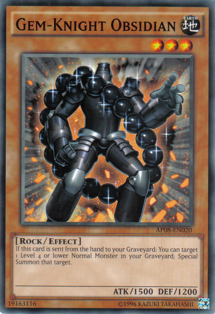 Gem-Knight Obsidian [AP08-EN020] Common - Duel Kingdom