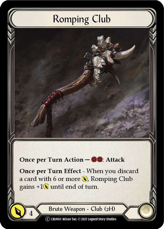 Romping Club (Rainbow Foil) [CRU003-RF] Unlimited Rainbow Foil - Duel Kingdom
