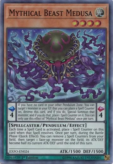 Mythical Beast Medusa [EXFO-EN024] Super Rare - Duel Kingdom