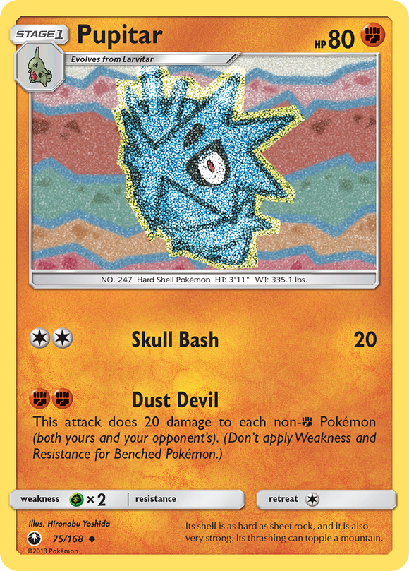 Pupitar (75/168) [Sun & Moon: Celestial Storm] - Duel Kingdom
