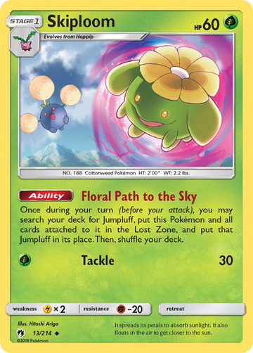 Skiploom (13/214) [Sun & Moon: Lost Thunder] - Duel Kingdom
