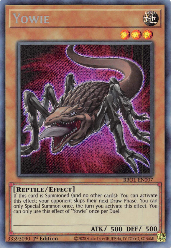 Yowie [BROL-EN007] Secret Rare - Duel Kingdom