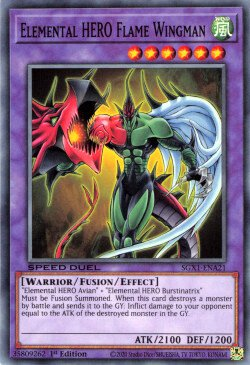 Elemental HERO Flame Wingman [SGX1-ENA21] Common - Duel Kingdom