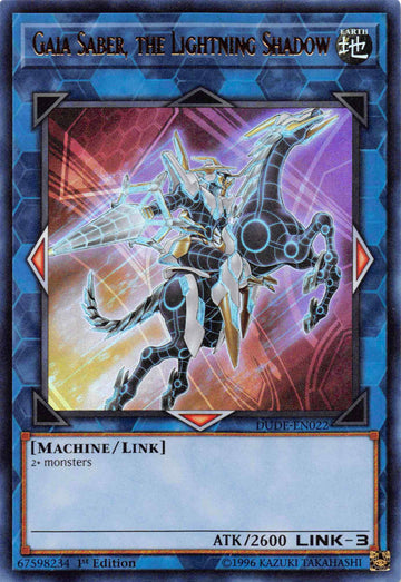 Gaia Saber, the Lightning Shadow [DUDE-EN022] Ultra Rare