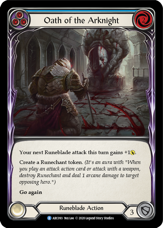 Oath of the Arknight (Blue) [ARC093] Unlimited Normal - Duel Kingdom