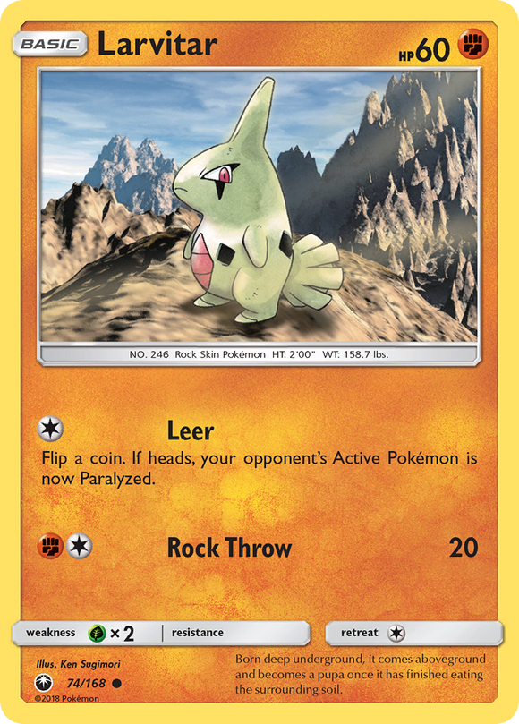Larvitar (74/168) [Sun & Moon: Celestial Storm] - Duel Kingdom