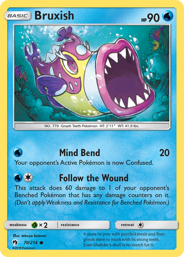 Bruxish (70/214) [Sun & Moon: Lost Thunder] - Duel Kingdom