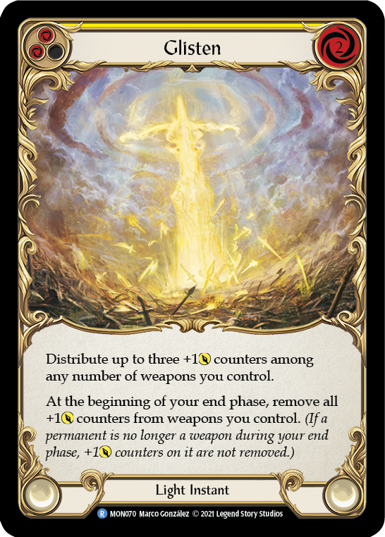 Glisten (Yellow) [MON070] 1st Edition Normal - Duel Kingdom