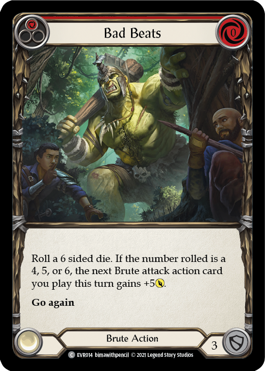 Bad Beats (Red) [EVR014] 1st Edition Normal - Duel Kingdom