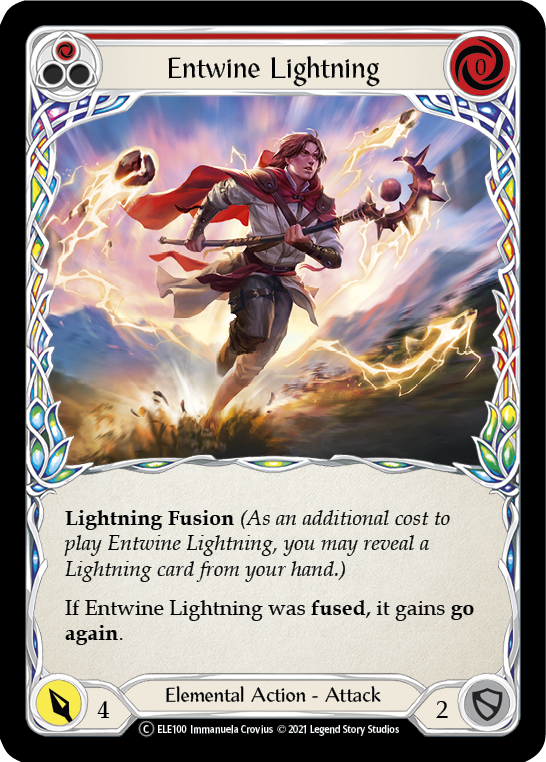 Entwine Lightning (Red) [U-ELE100] Unlimited Normal - Duel Kingdom