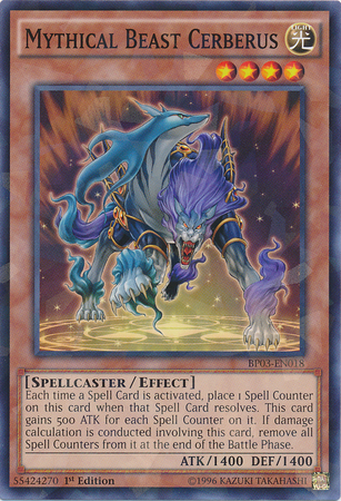 Mythical Beast Cerberus [BP03-EN018] Shatterfoil Rare - Duel Kingdom