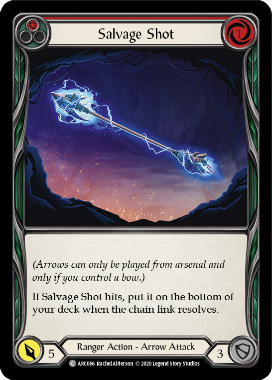 Salvage Shot (Red) [ARC066] Unlimited Rainbow Foil - Duel Kingdom