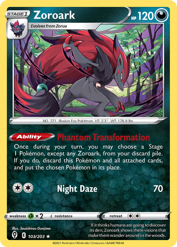 Zoroark (103/203) [Sword & Shield: Evolving Skies] - Duel Kingdom
