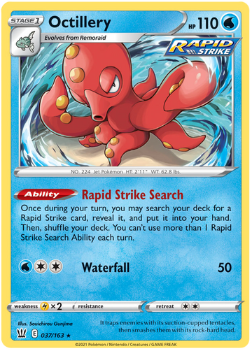 Octillery (037/163) [Sword & Shield: Battle Styles] - Duel Kingdom