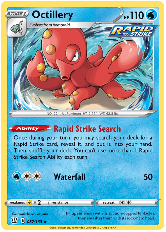 Octillery (037/163) [Sword & Shield: Battle Styles] - Duel Kingdom