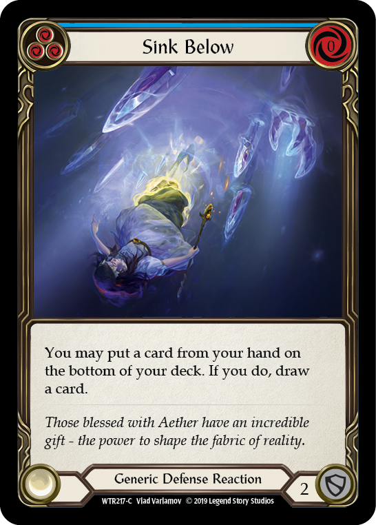 Sink Below (Blue) [WTR217-C] Alpha Print Normal - Duel Kingdom