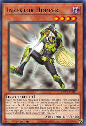 Inzektor Hopper [GRCR-EN041] Rare - Duel Kingdom