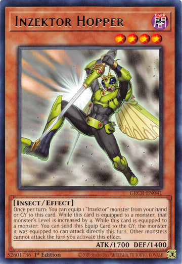 Inzektor Hopper [GRCR-EN041] Rare - Duel Kingdom