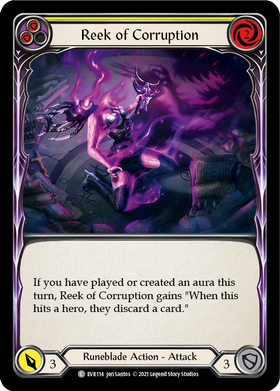 Reek of Corruption (Yellow) [EVR114] 1st Edition Normal - Duel Kingdom