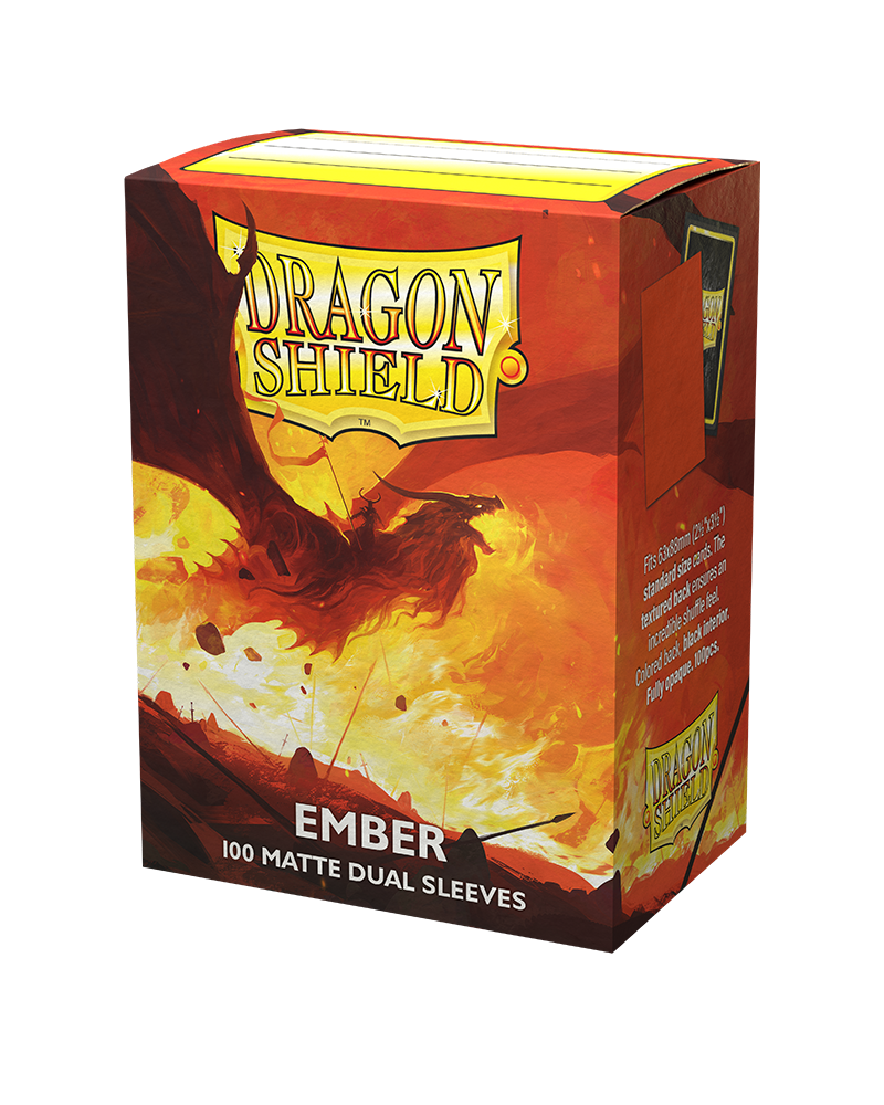100ct Dual Matte Sleeves - Ember