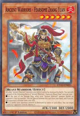 Ancient Warriors - Fearsome Zhang Yuan [ETCO-EN021] Common