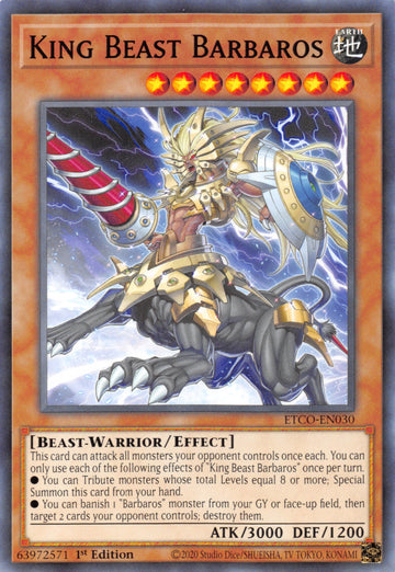 King Beast Barbaros [ETCO-EN030] Common