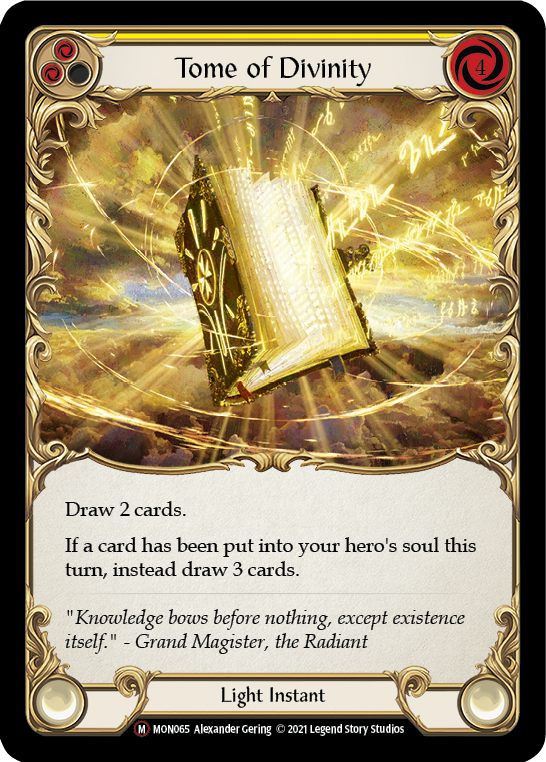 Tome of Divinity (Rainbow Foil) [U-MON065-RF] Unlimited Rainbow Foil - Duel Kingdom