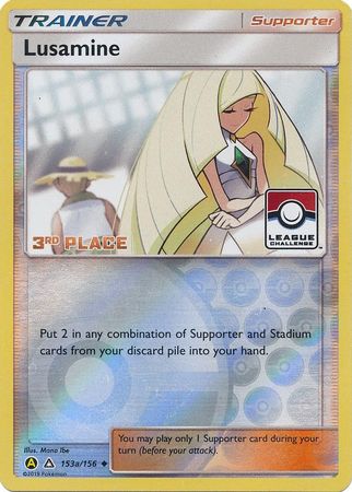 Lusamine (153a/156) (League Challenge Alt Art 3rd Place) [Sun & Moon: Ultra Prism] - Duel Kingdom