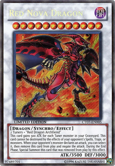 Red Nova Dragon [CT07-EN005] Secret Rare - Duel Kingdom