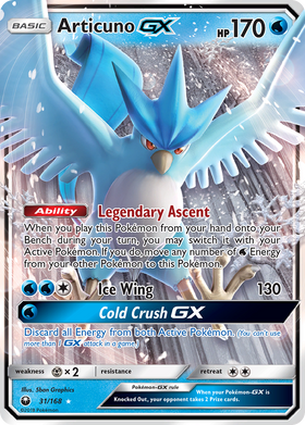 Articuno GX (31/168) [Sun & Moon: Celestial Storm] - Duel Kingdom