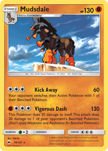 Mudsdale (78/147) [Sun & Moon: Burning Shadows] - Duel Kingdom