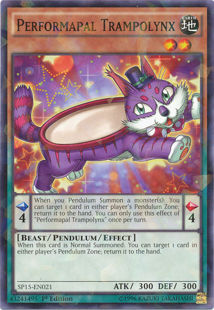 Performapal Trampolynx [SP15-EN021] Shatterfoil Rare - Duel Kingdom