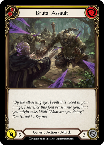 Brutal Assault (Yellow) [CRU193] Unlimited Normal - Duel Kingdom