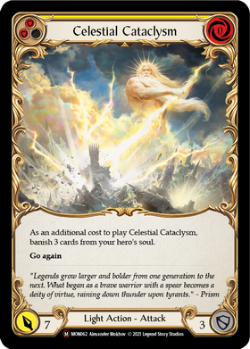 Celestial Cataclysm (Rainbow Foil) [U-MON062-RF] Unlimited Rainbow Foil - Duel Kingdom