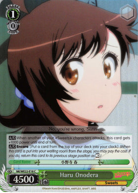 Haru Onodera (NK/WE22-E18) (Parallel Foil) [NISEKOI Extra Booster]