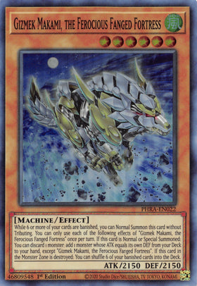 Gizmek Makami, the Ferocious Fanged Fortress [PHRA-EN022] Super Rare