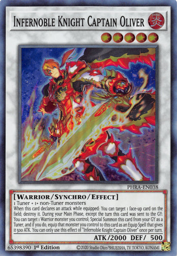 Infernoble Knight Captain Oliver [PHRA-EN038] Super Rare
