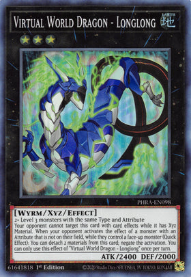 Virtual World Dragon - Longlong [PHRA-EN098] Super Rare