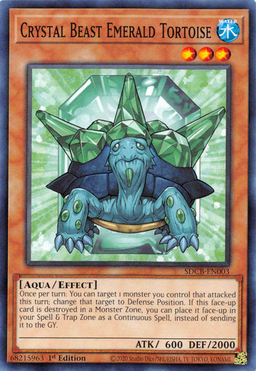 Crystal Beast Emerald Tortoise [SDCB-EN003] Common