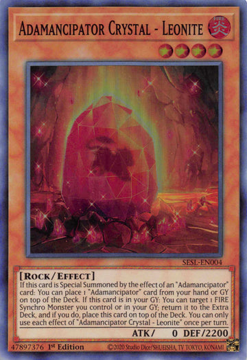 Adamancipator Crystal - Leonite [SESL-EN004] Super Rare